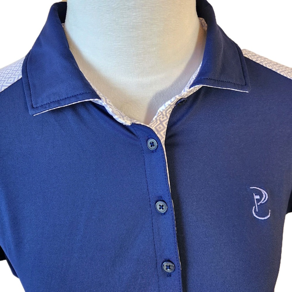 Fairway & Greene Golf Performance Polo Womens XL Blue Tennis Pickleball Shirt - Picture 11 of 16